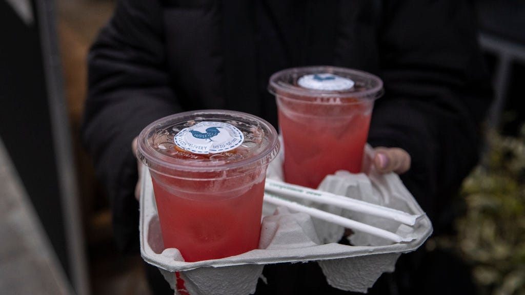 Hochul stops by Brooklyn wine bar to push making booze to-go permanent