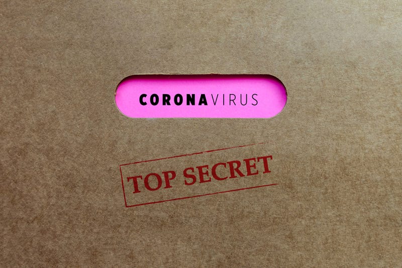 Coronavirus secret packet. 