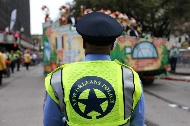 officer on parade route