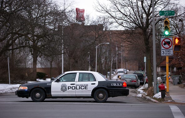 Milwaukee police cruiser.