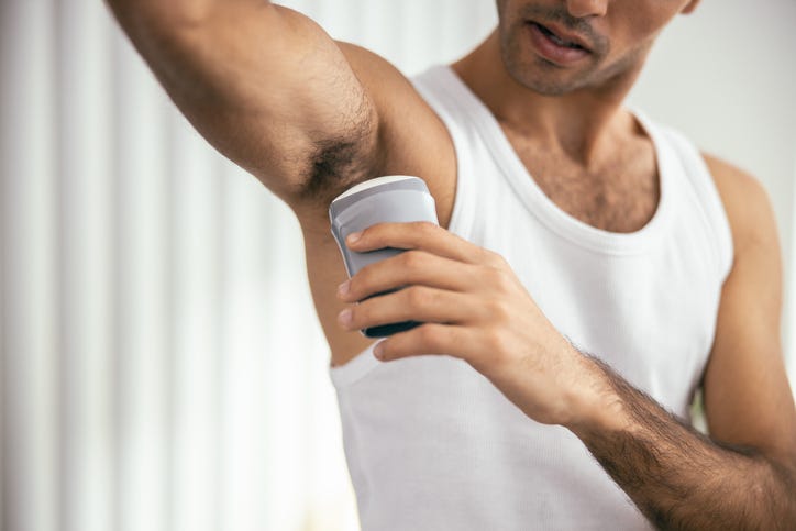 Putting On Antiperspirant