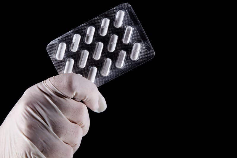 Tablets on a blister pack of Plaquinol (Hydroxychloroquine) are displayed on April 10, 2020 in Rio de Janeiro, Brazil. Controversial hydroxychloroquine is being suggested as a potential medication that could treat the Coronavirus pandemic in Brazil.