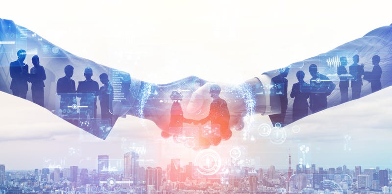 Business deal handshake