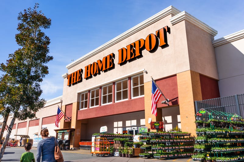 outside of a home depot store