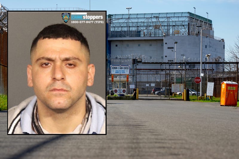 Police said David Mordukhaev escaped from the Vernon C. Bain Correctional Detention Center barge in the Bronx