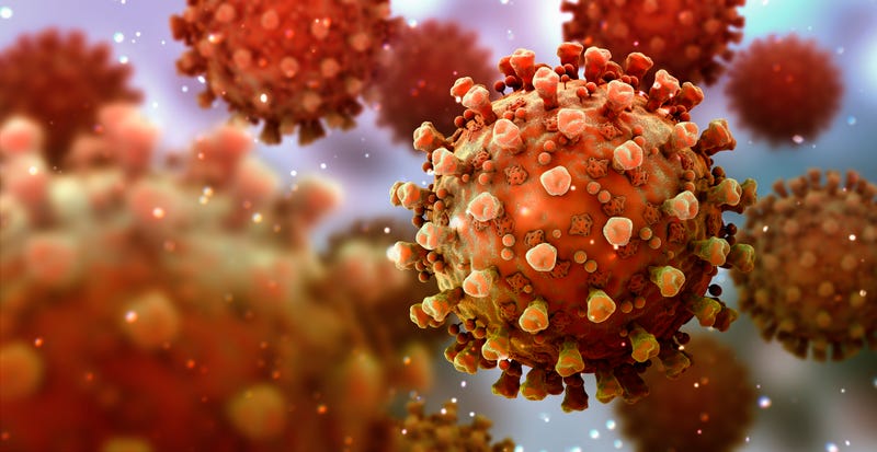 Artist rendering of a coronavirus 