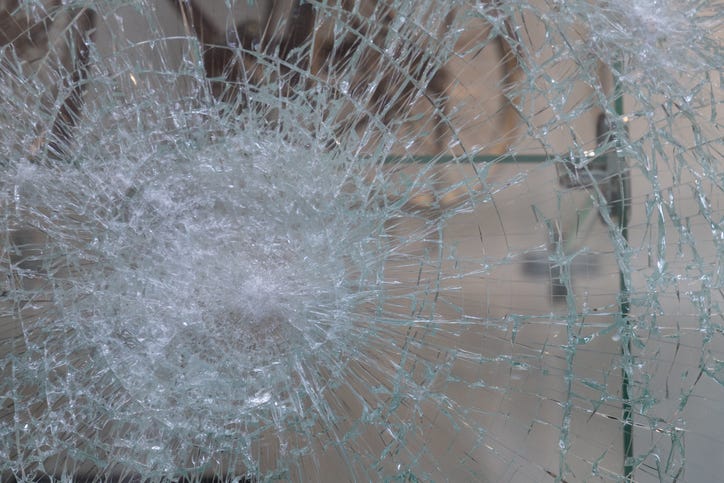 Broken glass