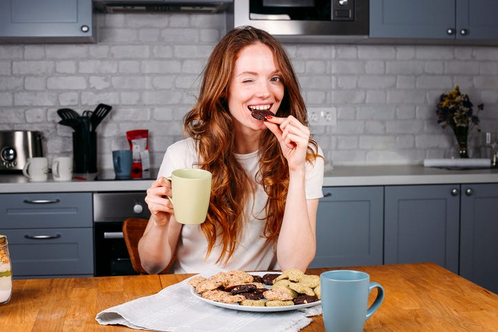 Eating Chocolate 