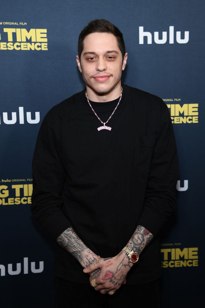 Pete Davidson at the March 2020 premiere of Hulu's "Big Time Adolescence" in New York City