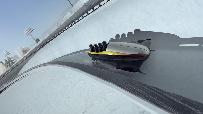 Jamaica sends a four-man bobsled team to the Olympics for the first time since 1998