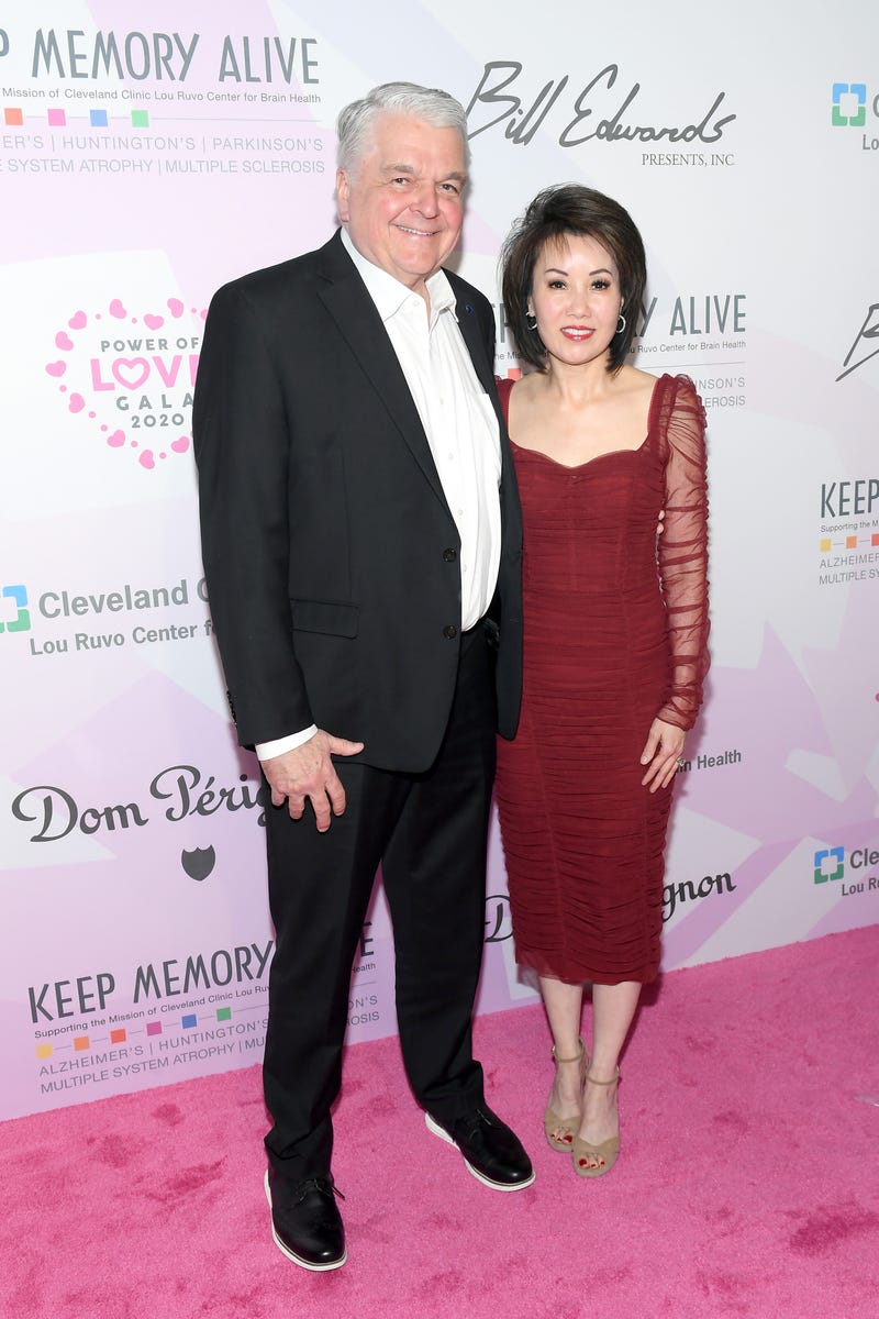Nevada Governor Steve Sisolak and wife Kathy attend the 24th annual Keep Memory Alive 'Power of Love Gala' benefit for the Cleveland Clinic Lou Ruvo Center for Brain Health at MGM Grand Garden Arena on March 07, 2020 in Las Vegas, Nevada.