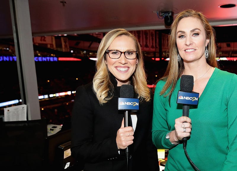 Kate Scott (L) and A.J. Mleczko.