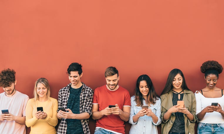 People Checking Their Phone
