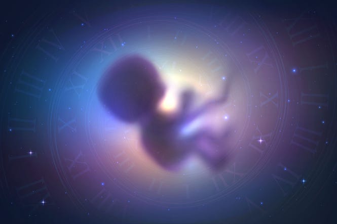 baby in space