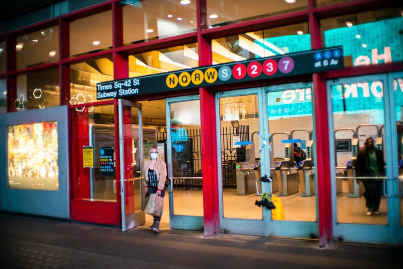 File photo: The Times Square subway station at Seventh Avenue