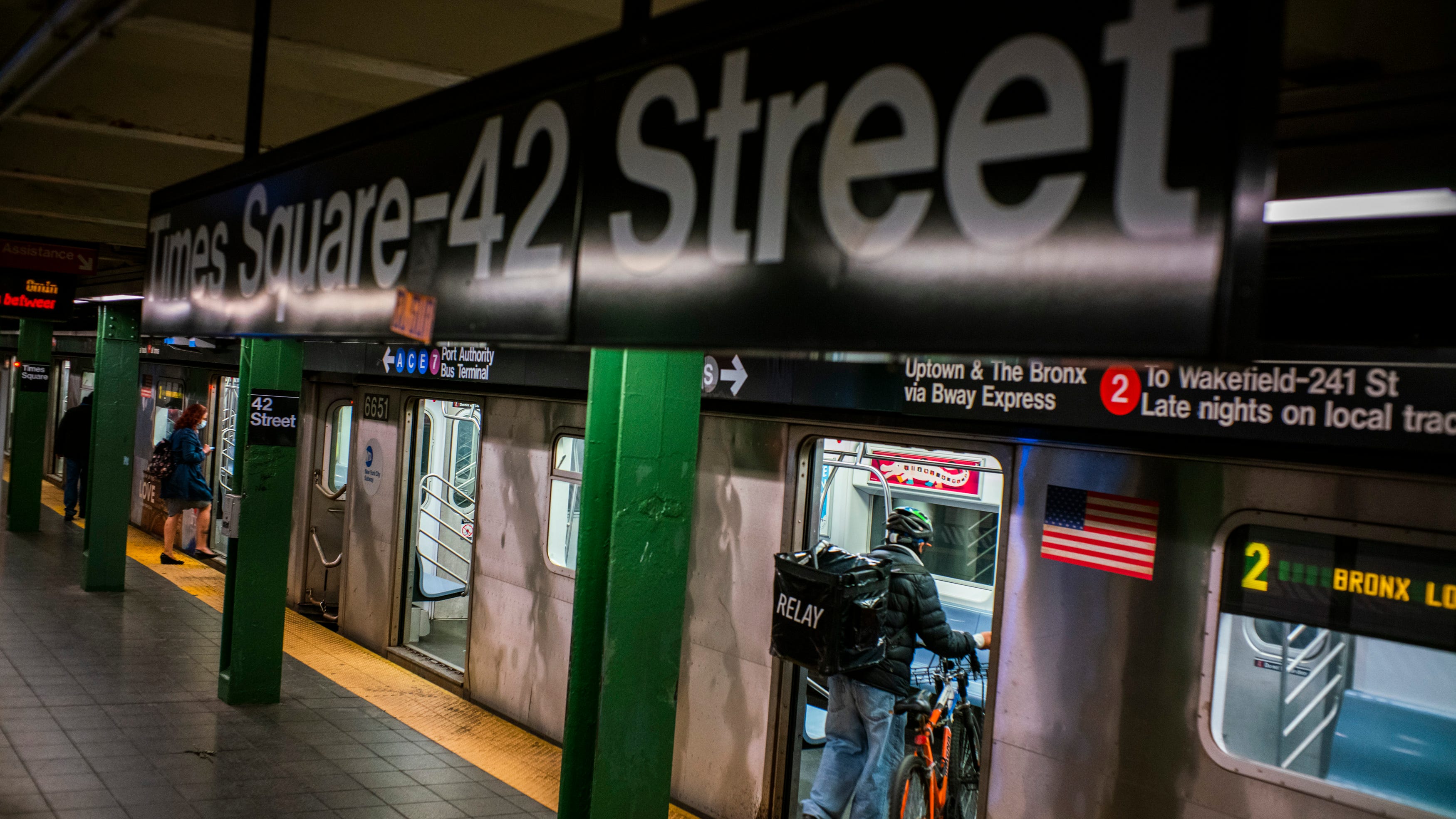 Knife fight at Times Square subway station leaves two hospitalized