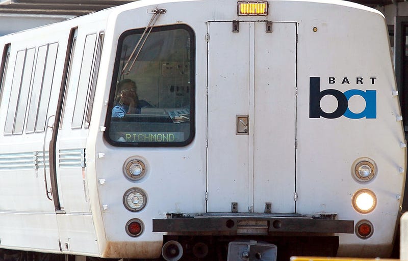 A Bay Area Rapid Transit (BART) train operator waits for passengers to enter the train at the Daly City station on August 15, 2011 in Daly City, California. 