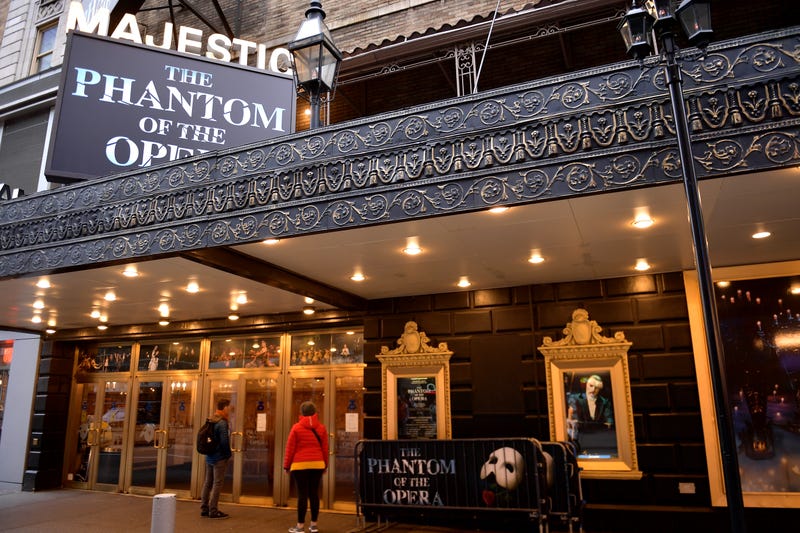 The Majestic Theatre where The Phantom of the Opera plays.
