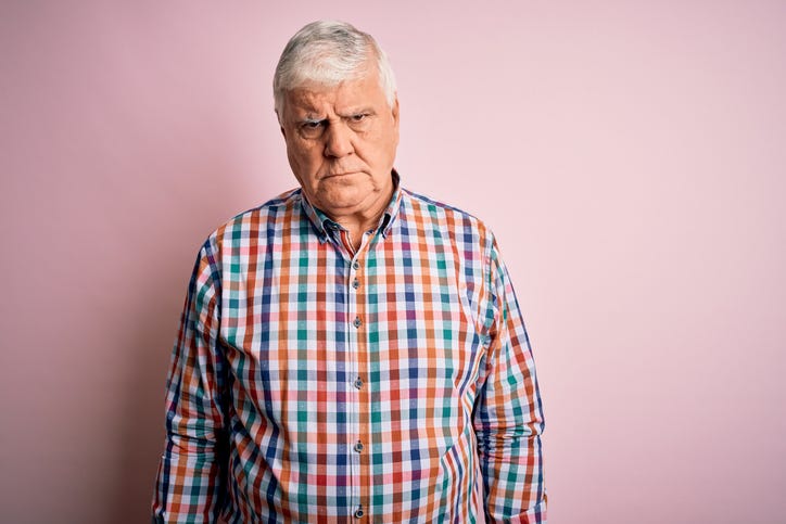 Angry man