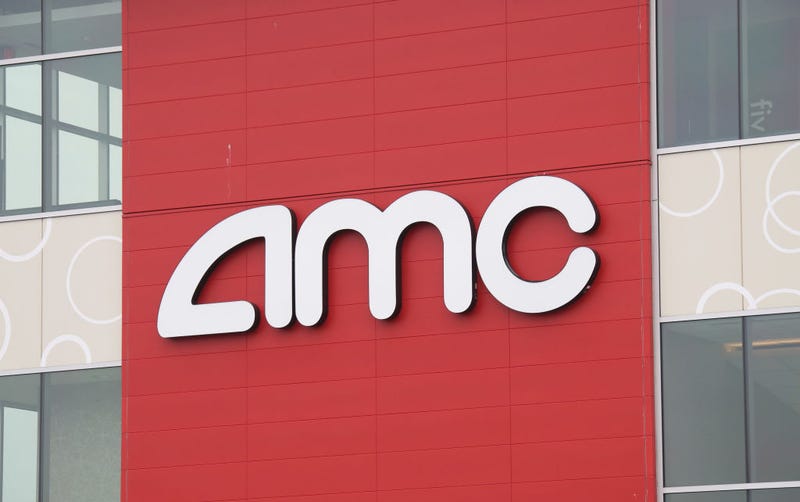 A general view of the AMC Theatre sign as photographed on March 20, 2020 in Garden City, New York. 