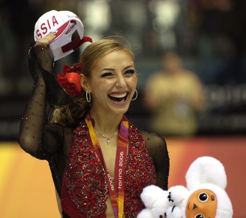 Tatiana Navka of Russia during the Ice Dancing Free Skate Program at the 2006 Olympic Games at the Palavela in Torino, Italy on February 20, 2006. She was included on a list of Russians sanctioned by the U.S. Department of Treasury on March 11, 2022.