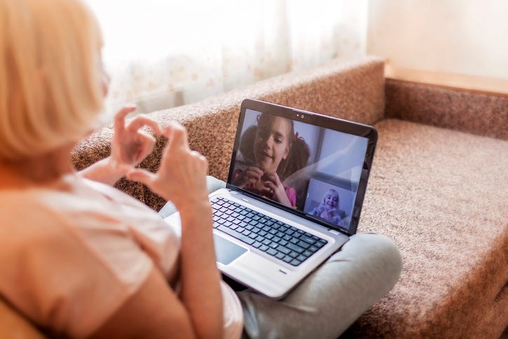 family members video chat
