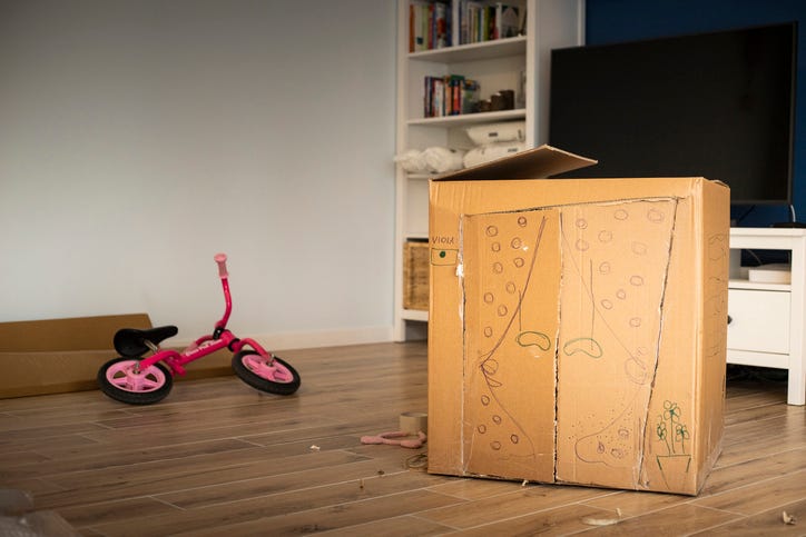 Here's a look inside a toddler's secret MAN CAVE.