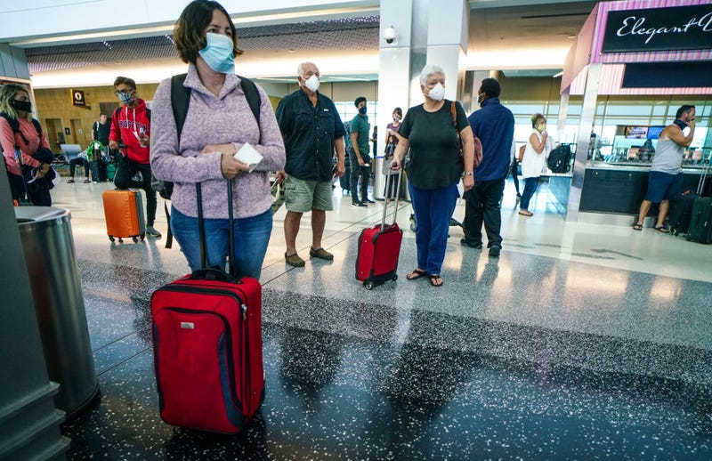 People waiting in airport