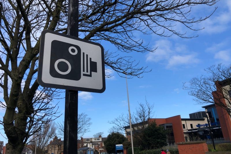 Speed camera sign