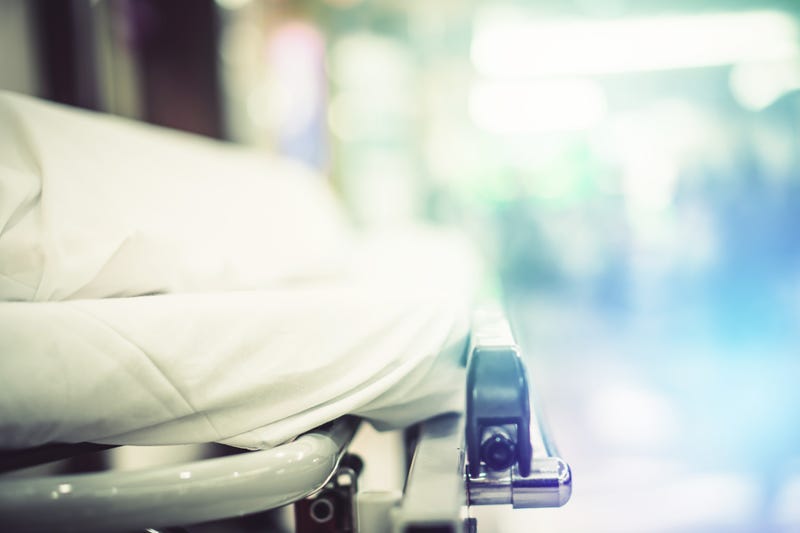 Hospital bed stock photo.