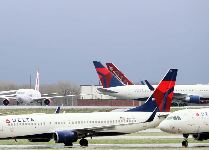 Delta Air Lines planes.