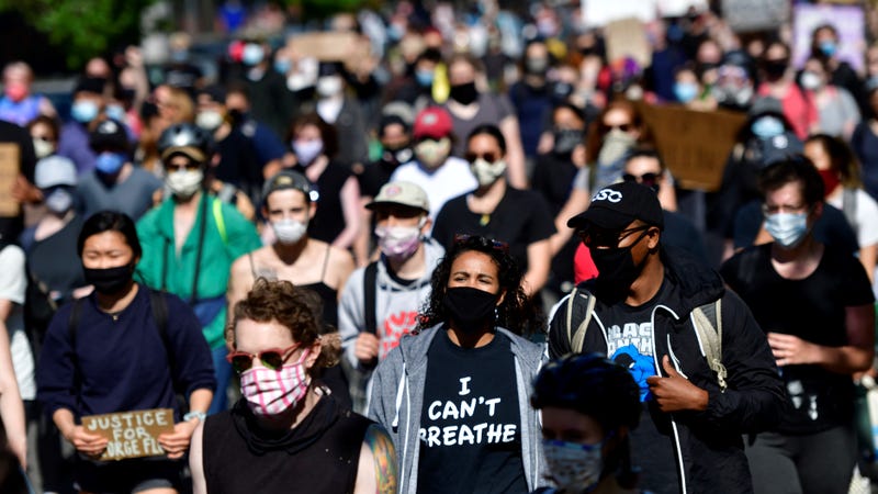 Protests in Philadelphia after the murder of George Floyd by a Minneapolis police officer in 2020.