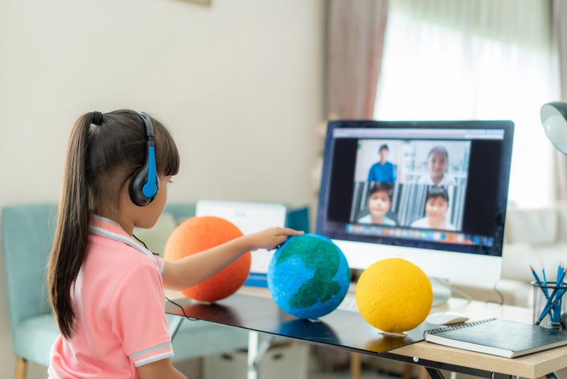 Remote learning classroom