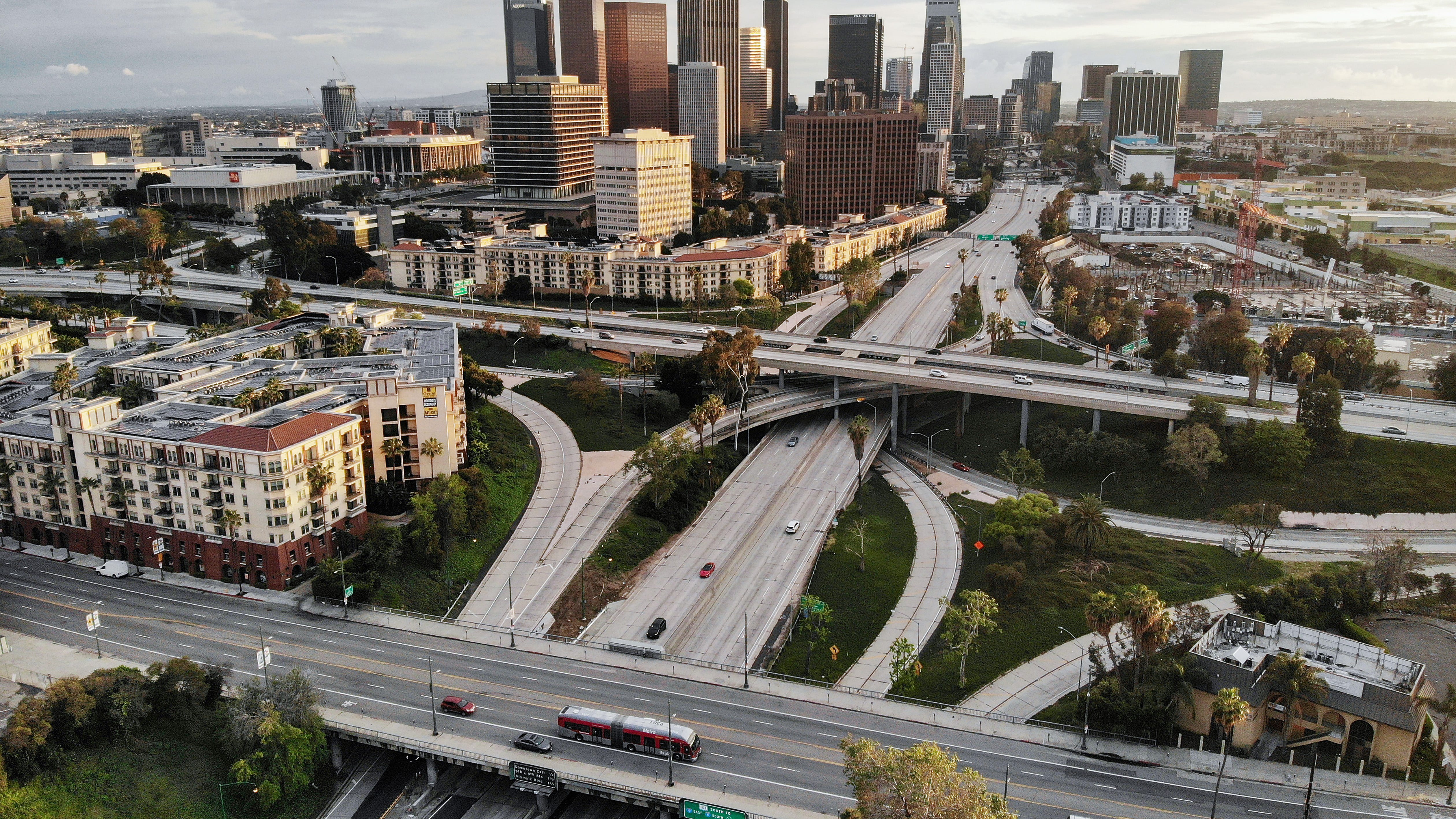 Woman killed in 101 crash in downtown LA identified