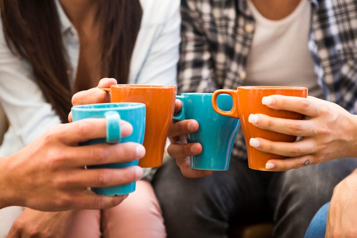 Drinking Coffee
