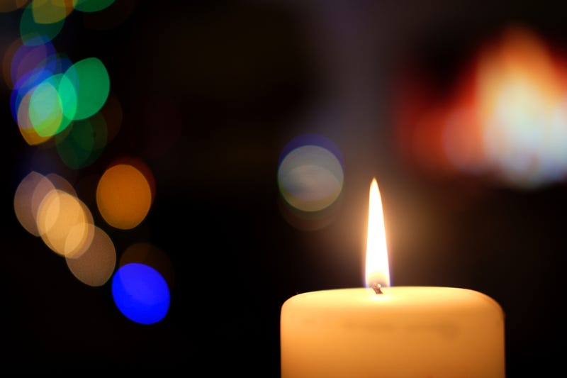 Candle during the holidays.