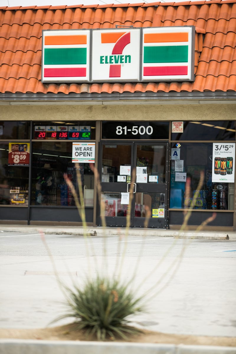 A 7-Eleven convenience store is seen on April 09, 2020 in Indio, California. 