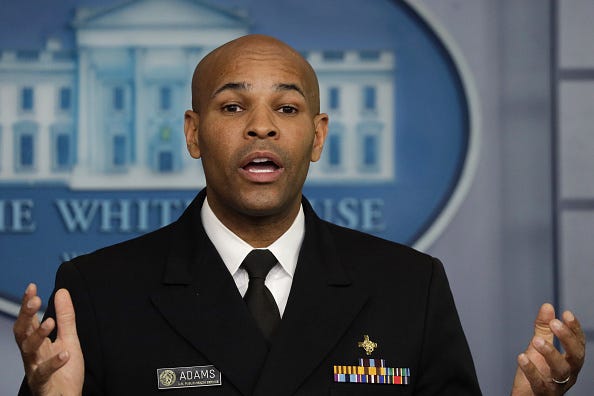 US Surgeon General Jerome Adams
