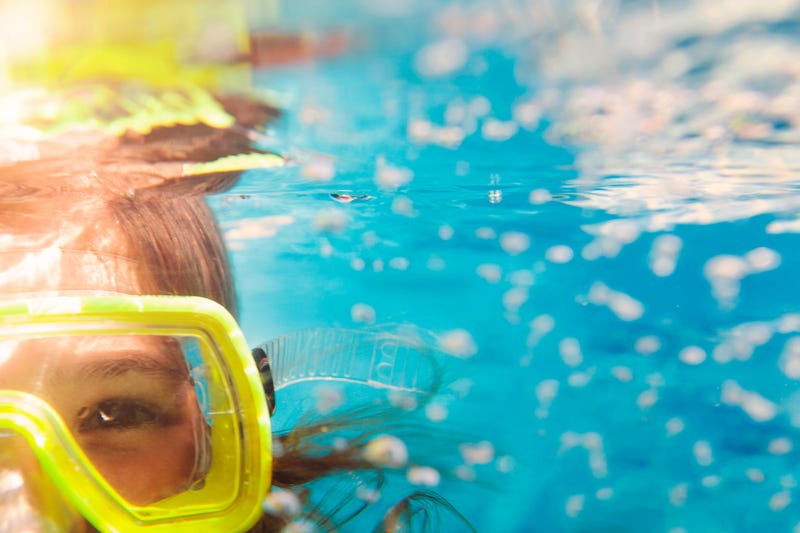 Kid swimming
