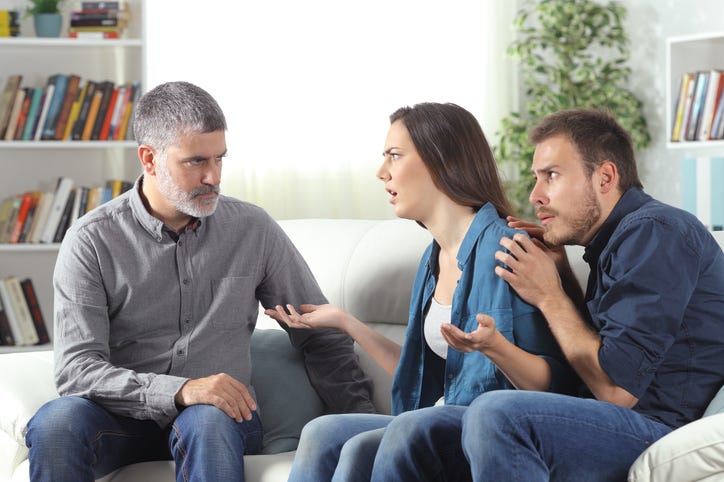Dad doesn't like daughter's boyfriend