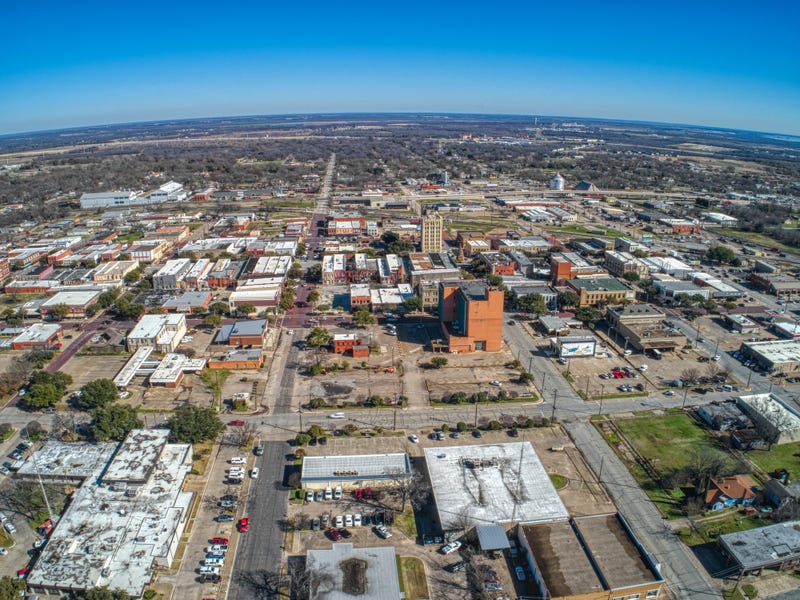 Corsicana, Texas, where Navarro College is located. 