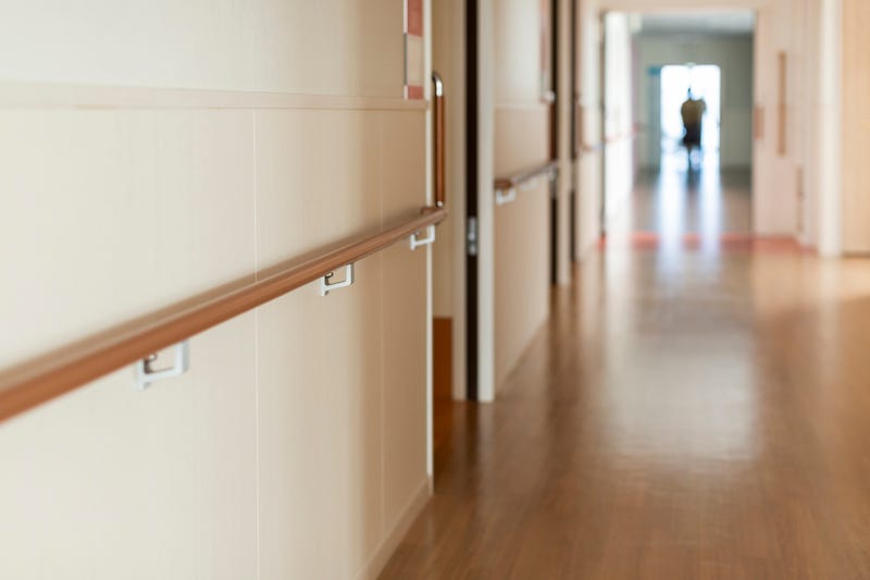 Hallway in care facility.