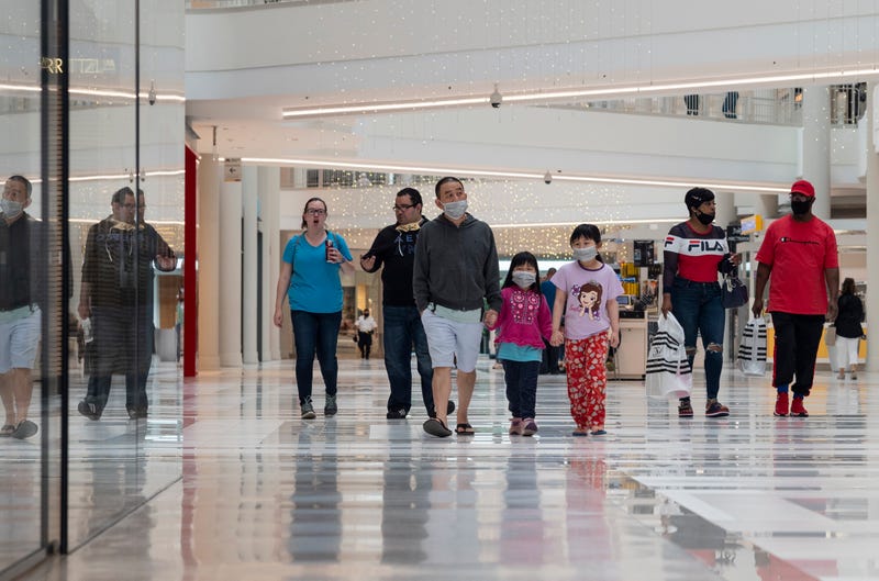 People walking in the Mall of America