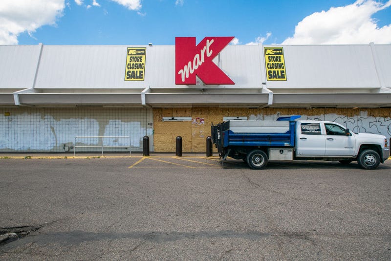 Jay Webb parks his truck outside a K-mart on June 11, 2020 in Minneapolis, Minnesota.