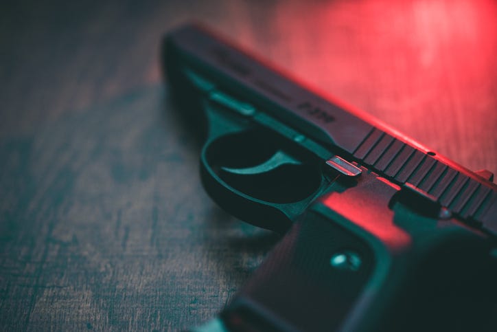 handgun in a stock photo