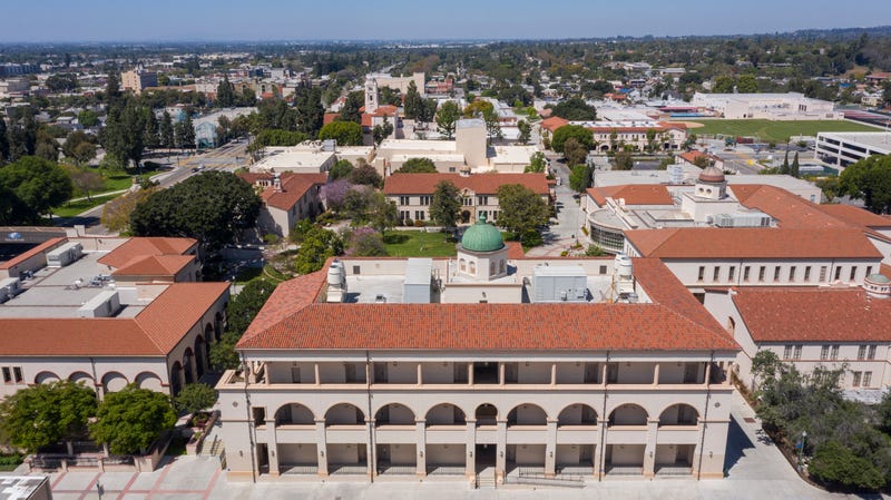 aerial view of fullerton college