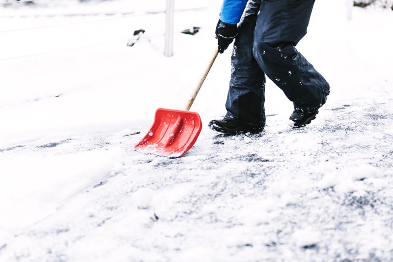 Shoveling snow