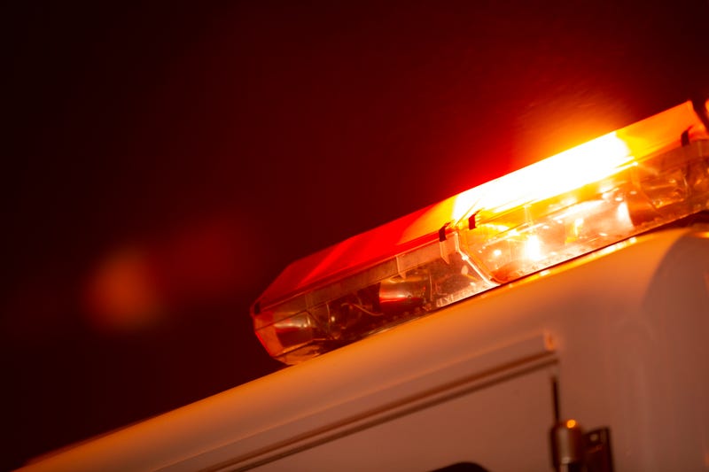 Fire struck lights stock photo.