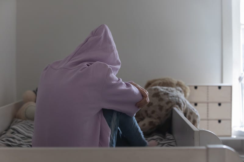 Young person struggling with mental health. 