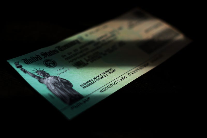 U.S. President Donald Trump's name appears on the coronavirus economic assistance checks that were sent to citizens across the country April 29, 2020. 